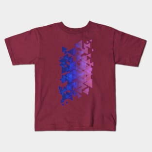 Random triangles overlap design Kids T-Shirt